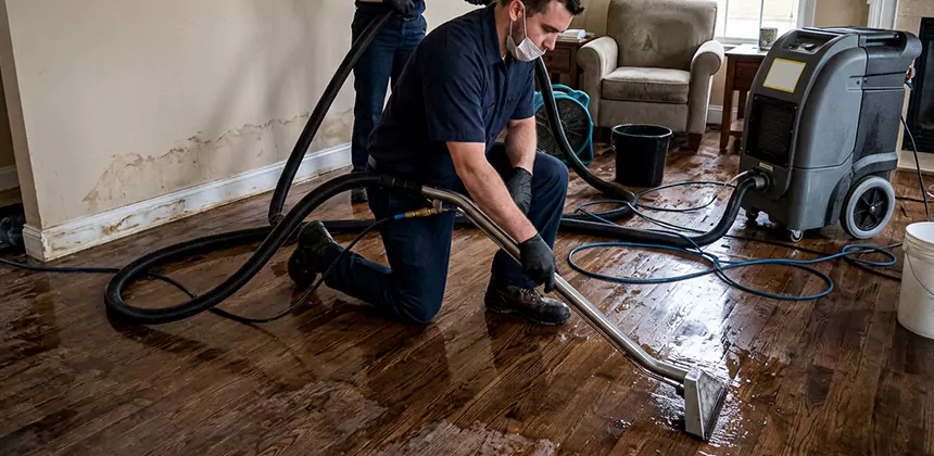 Hardwood Floor Water Extraction in Spanaway